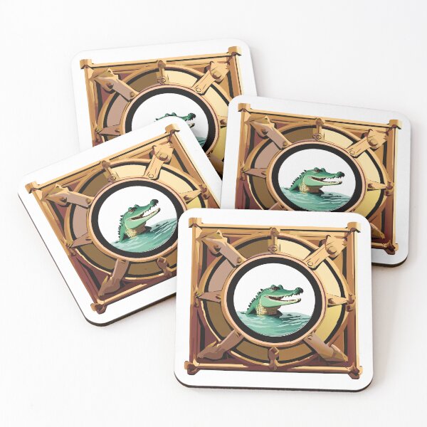 Item preview, Porthole of a Dangerous Croc designed and sold by sweetdreamers.