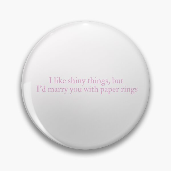 Item preview, Taylor Swift Paper Rings lyrics designed and sold by Funky Penguin.