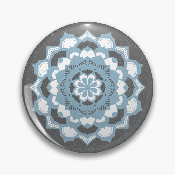 Item preview, Deva Mandala - Slate, Sky, Snow designed and sold by Irene Estelle.