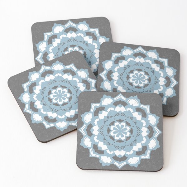 Item preview, Deva Mandala - Slate, Sky, Snow designed and sold by Irene Estelle.