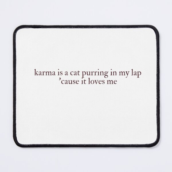 Item preview, Taylor Swift Karma lyrics designed and sold by Funky Penguin.