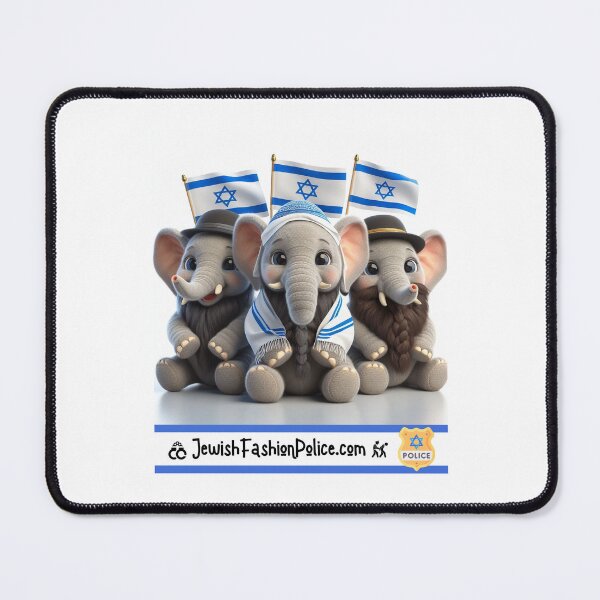 Item preview, Elephants Mendel, Avi, and Zev designed and sold by Jewish Fashion  Police.