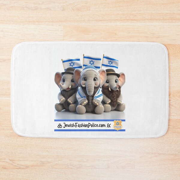 Item preview, Elephants Mendel, Avi, and Zev designed and sold by Jewish Fashion  Police.