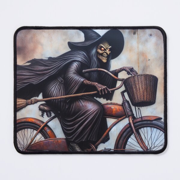 Item preview, Evil Demon Witch On An Old Schwinn Beach Cruiser designed and sold by HippieFarms11.