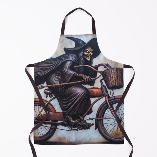 Item preview, Evil Demon Witch On An Old Schwinn Beach Cruiser designed and sold by HippieFarms11.