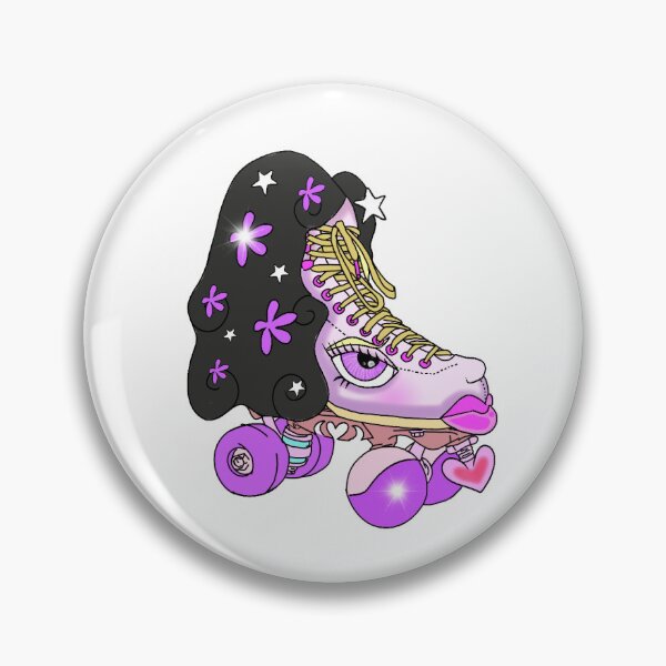 Item preview, Roller Skate Babe Black Hair designed and sold by TinkerTrix.