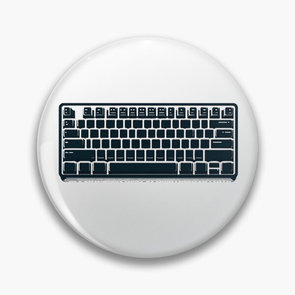 Item preview, Basic Black and White Keyboard designed and sold by Andrew Frelas.