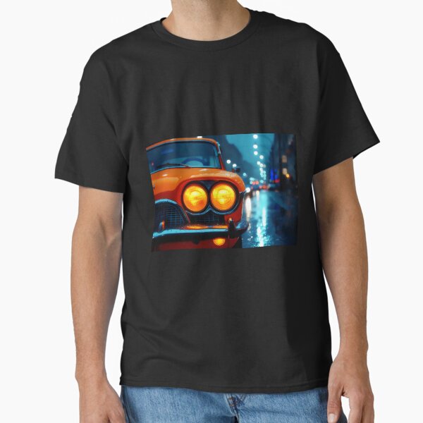 Close-up Car Headlight Night, Cars Inspirations Classic T-Shirt