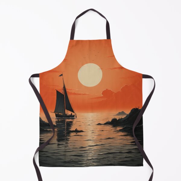 Item preview, Sailboat sea moon designed and sold by ArtHouseNiklas.