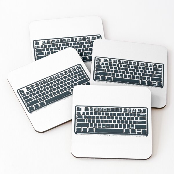 Item preview, Basic Black and White Keyboard designed and sold by Andrew Frelas.