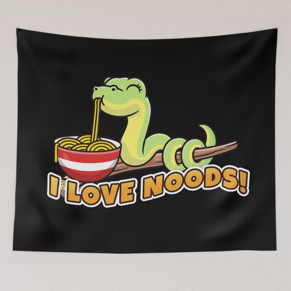 Item preview, SLURPent say's "I love noods!" designed and sold by messy-nessie.