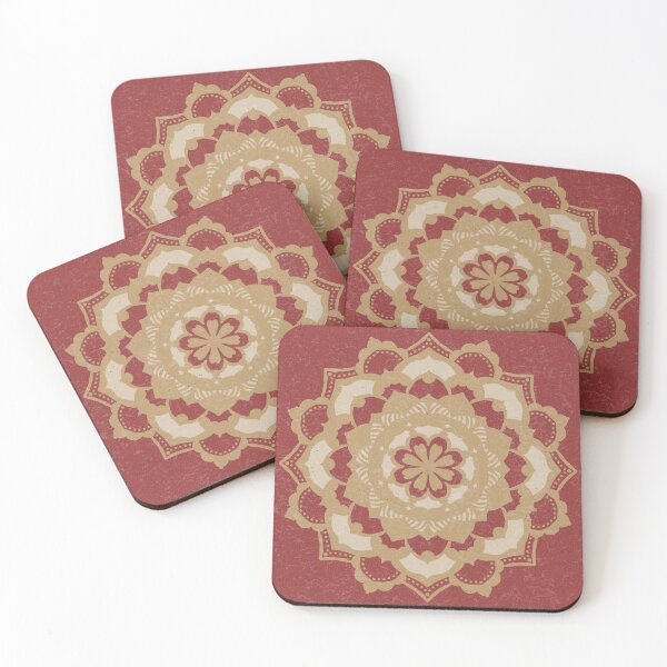 Item preview, Deva Mandala - Ruby, Fawn, Dove designed and sold by Irene Estelle.