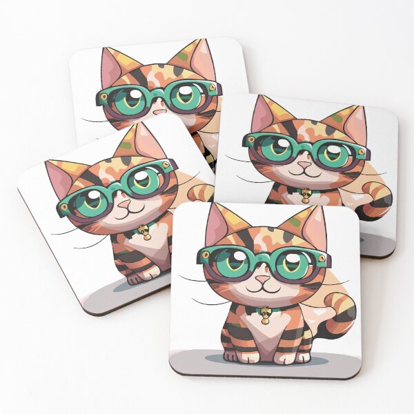 Item preview, Little Cat with Glasses designed and sold by Excelsior--.
