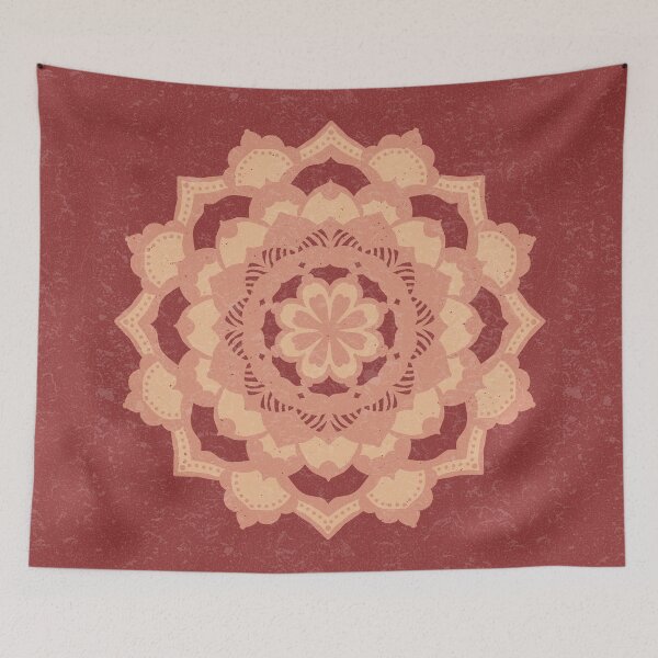 Item preview, Deva Mandala - Ruby, Coral, Melon designed and sold by Irene Estelle.