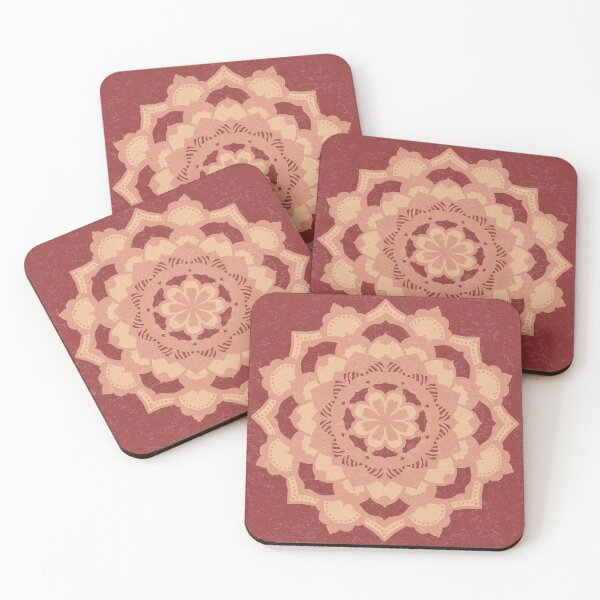 Item preview, Deva Mandala - Ruby, Coral, Melon designed and sold by Irene Estelle.