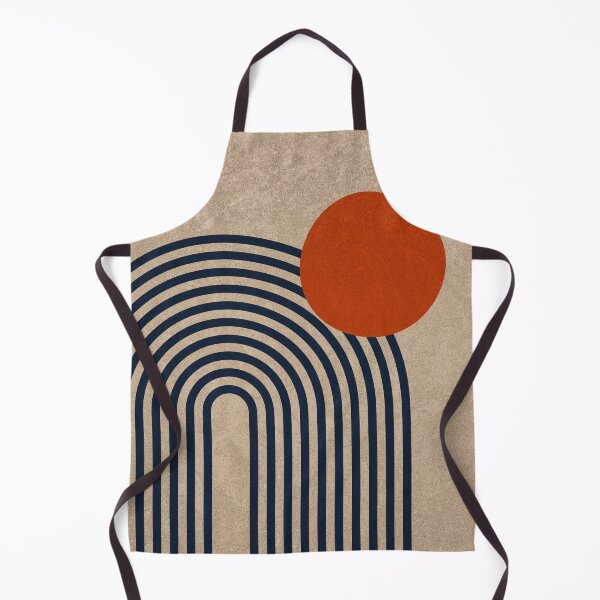 Item preview, Mid Century Modern Recycled Paper Arch Art No. 007-ORANGE by Bossy Cat Home designed and sold by BossyCatHome.