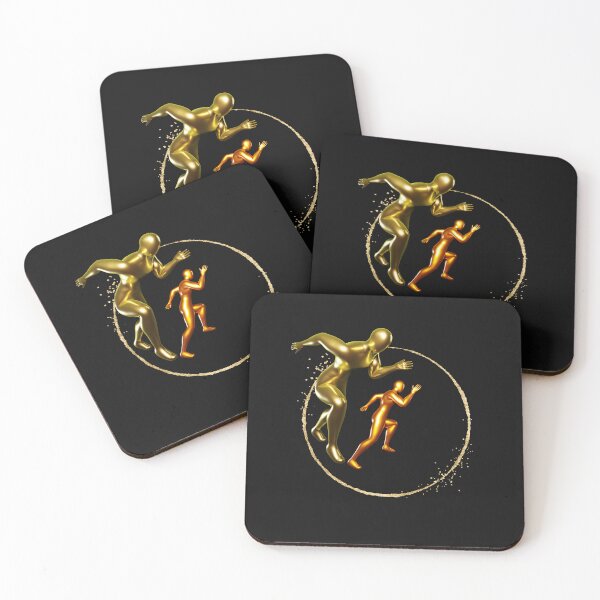 Item preview, men running in opposite directions designed and sold by Moris-shop.