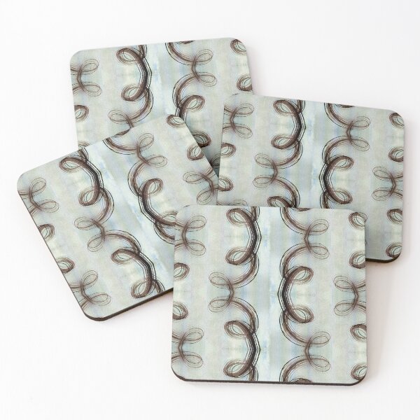 Item preview, Abstract lines on blue background designed and sold by quinnstyle.