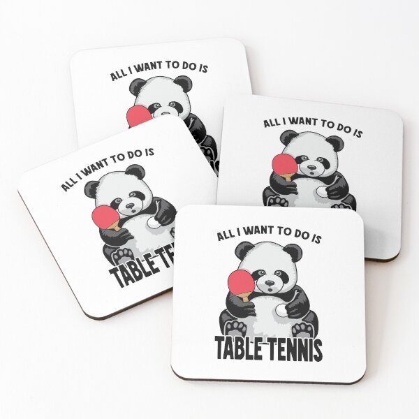 Item preview, Panda Table Tennis All I Want To Do Is Funny Bear Player designed and sold by GrandeDuc.