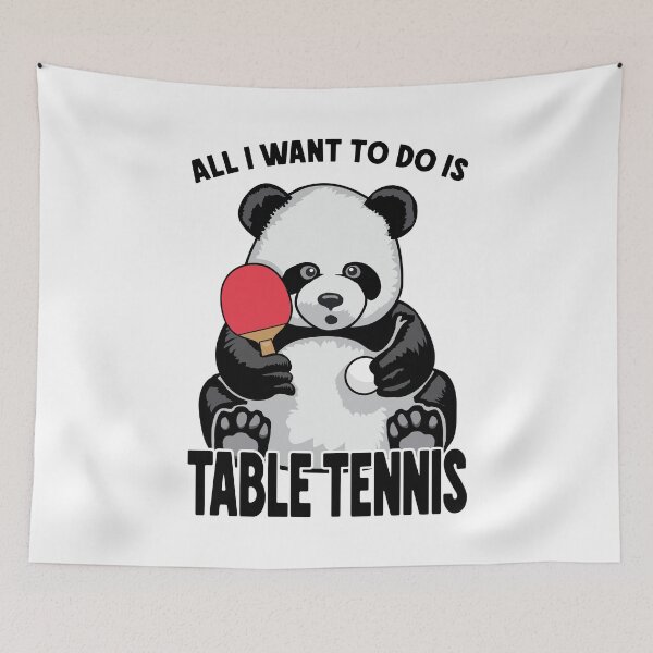 Item preview, Panda Table Tennis All I Want To Do Is Funny Bear Player designed and sold by GrandeDuc.