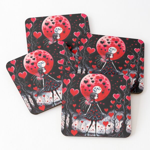 Item preview, Darkness Red Hearts designed and sold by Funky  Fibers.