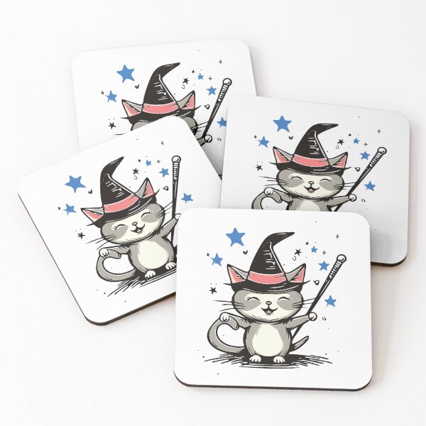 Item preview, Happy Magician Kitty designed and sold by TheRealmWithin.