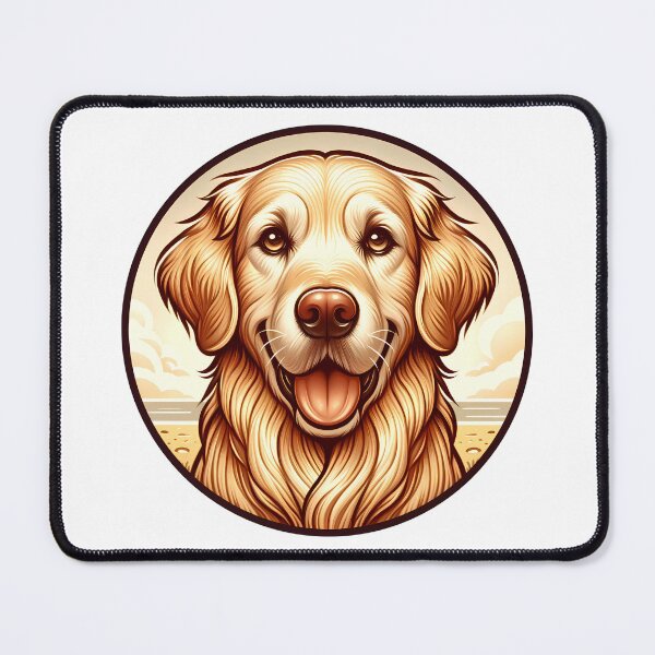 Item preview, Charming Golden Retriever Dog Happy Portrait Joyful Expression designed and sold by HevsanDesign.