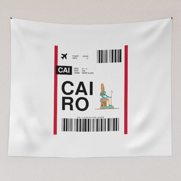 Item preview, Cairo Boarding Pass designed and sold by RabbitK.
