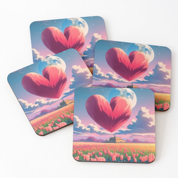 Item preview, A big heart in a tulip meadow designed and sold by DobryPlan.