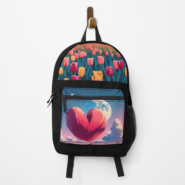 Item preview, A big heart in a tulip meadow designed and sold by DobryPlan.