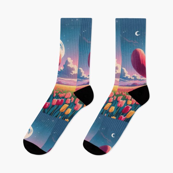 Item preview, A big heart in a tulip meadow designed and sold by DobryPlan.