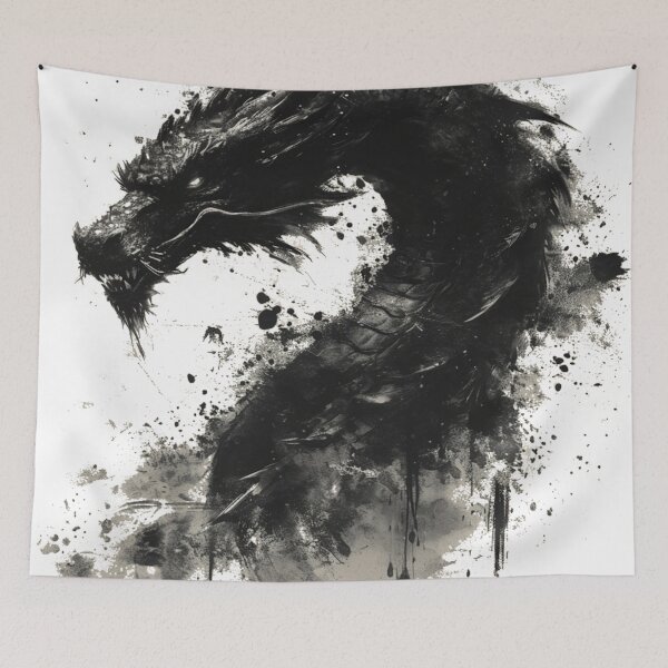 Item preview, Ink Dragon: Echoes of Ancient Calligraphy designed and sold by dungeonwarriors.