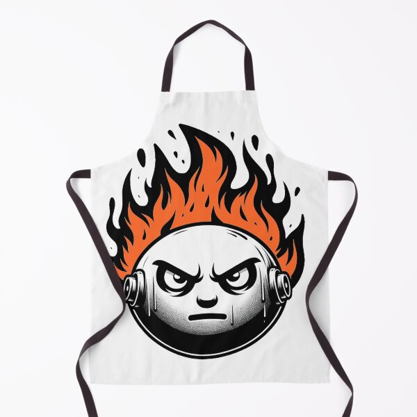 Item preview, Cartoon Face on Fire Artistic Orange designed and sold by Andrew Frelas.