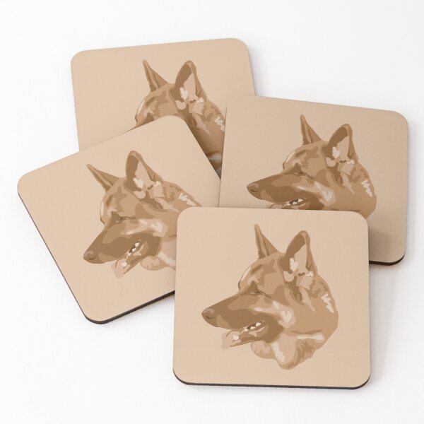 Item preview, DuFauna Brown German Shepherd Face Portrait designed and sold by DuFauna.