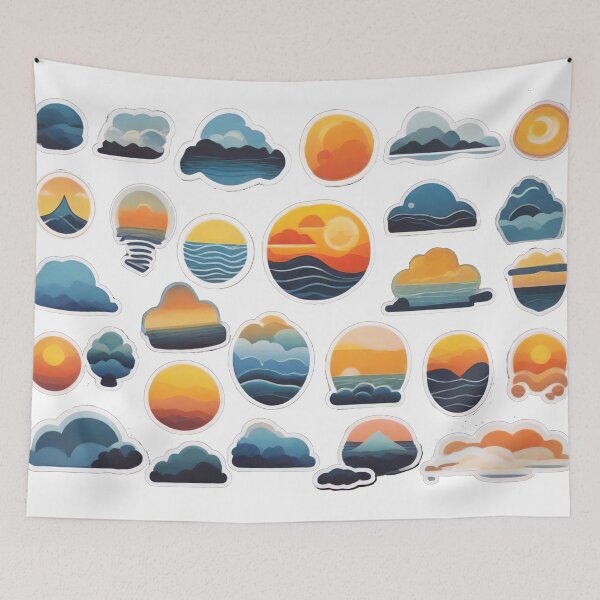 Item preview, Abstract Skyline Horizons (473) designed and sold by WASjourney.