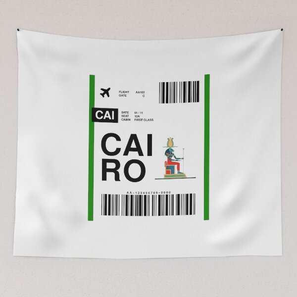 Item preview, Cairo Boarding Pass designed and sold by RabbitK.