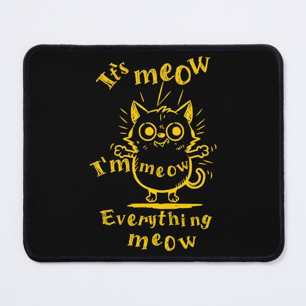 Item preview, A yellow Funy cat its meow  designed and sold by coyoteink.