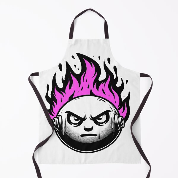 Item preview, Cartoon Face on Fire Artistic Pink designed and sold by Andrew Frelas.