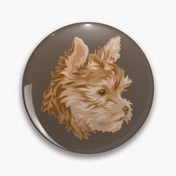 Item preview, DuFauna Brown Yorkie Face Portrait designed and sold by DuFauna.