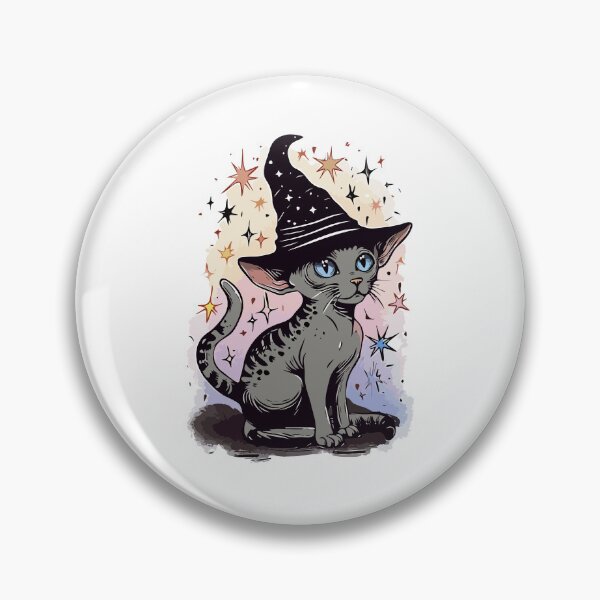 Item preview, Witch Kitty Cat designed and sold by TheRealmWithin.