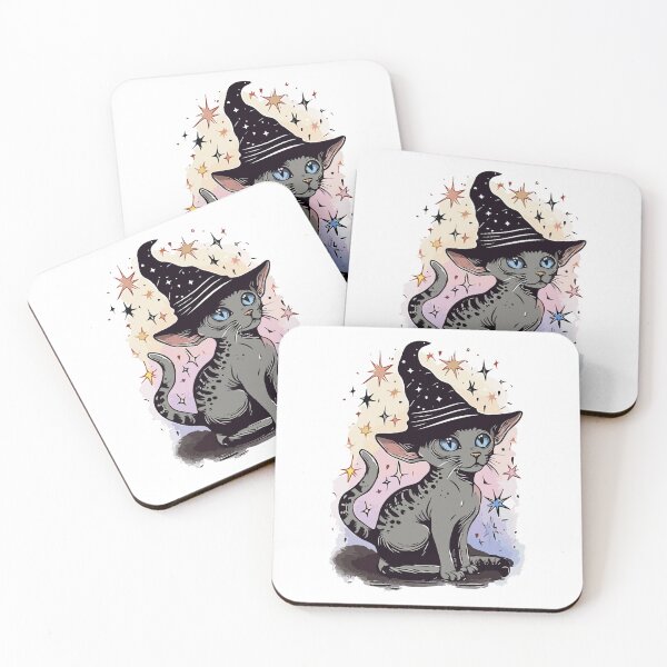 Item preview, Witch Kitty Cat designed and sold by TheRealmWithin.