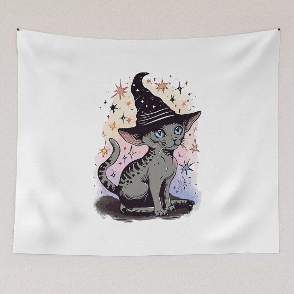 Item preview, Witch Kitty Cat designed and sold by TheRealmWithin.