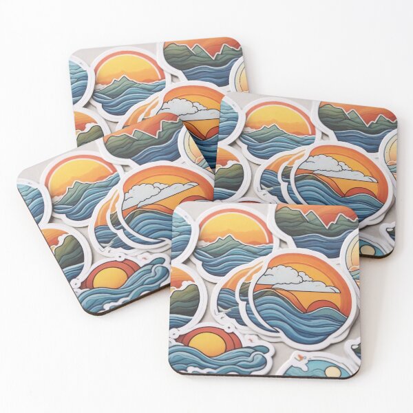 Item preview, Abstract Waterfronts (477) designed and sold by WASjourney.