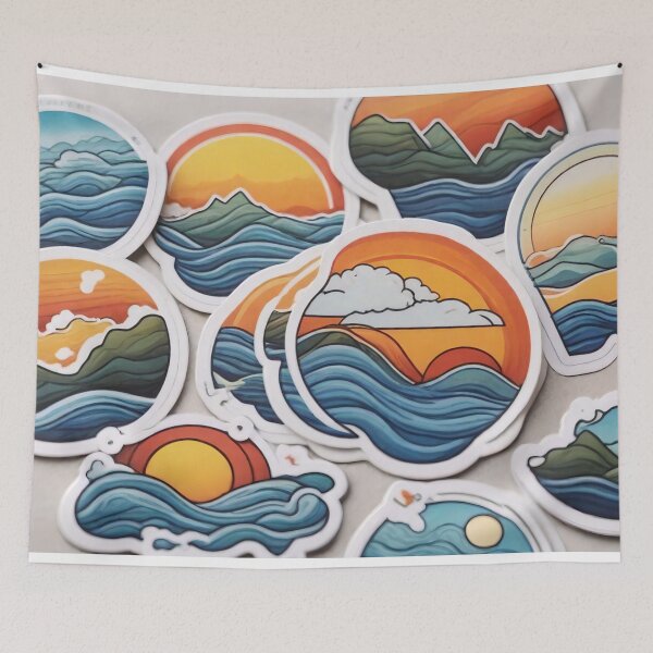 Item preview, Abstract Waterfronts (477) designed and sold by WASjourney.