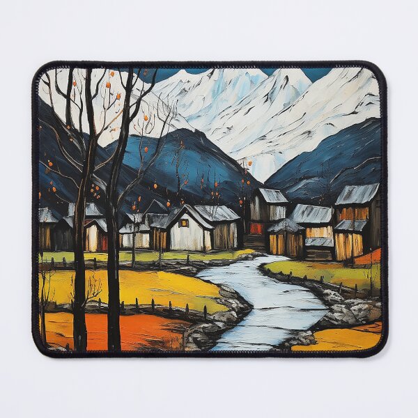 Item preview, Hunza valley travel vintage colorful anime graphics designed and sold by wonderfulpark.