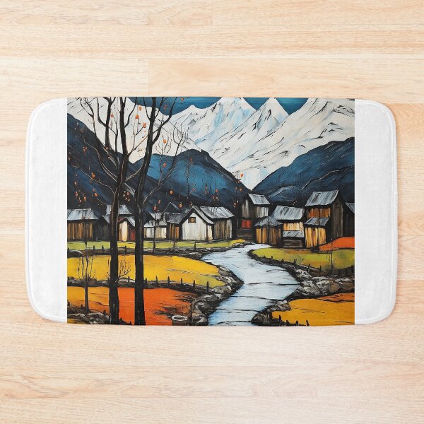 Item preview, Hunza valley travel vintage colorful anime graphics designed and sold by wonderfulpark.