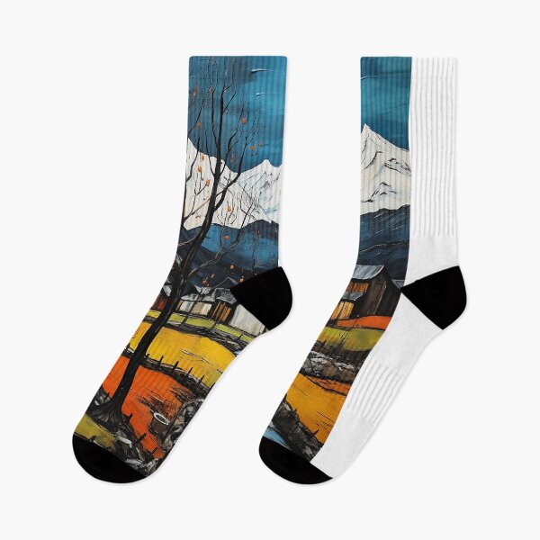 Item preview, Hunza valley travel vintage colorful anime graphics designed and sold by wonderfulpark.