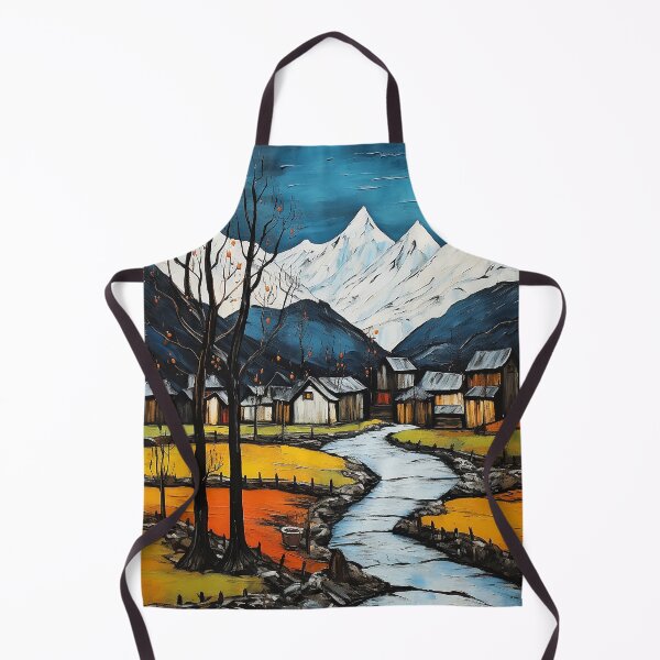 Item preview, Hunza valley travel vintage colorful anime graphics designed and sold by wonderfulpark.