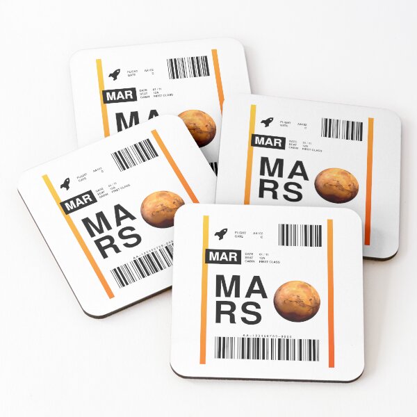 Item preview, Mars Boarding Pass designed and sold by RabbitK.