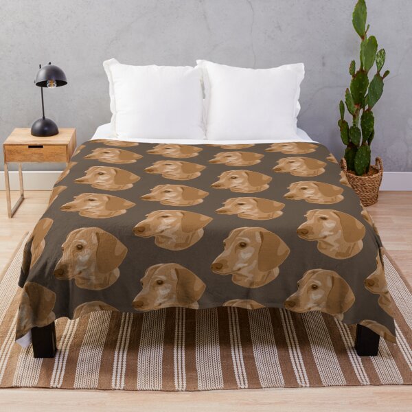 Item preview, DuFauna Brown Dachshund Face Portrait designed and sold by DuFauna.